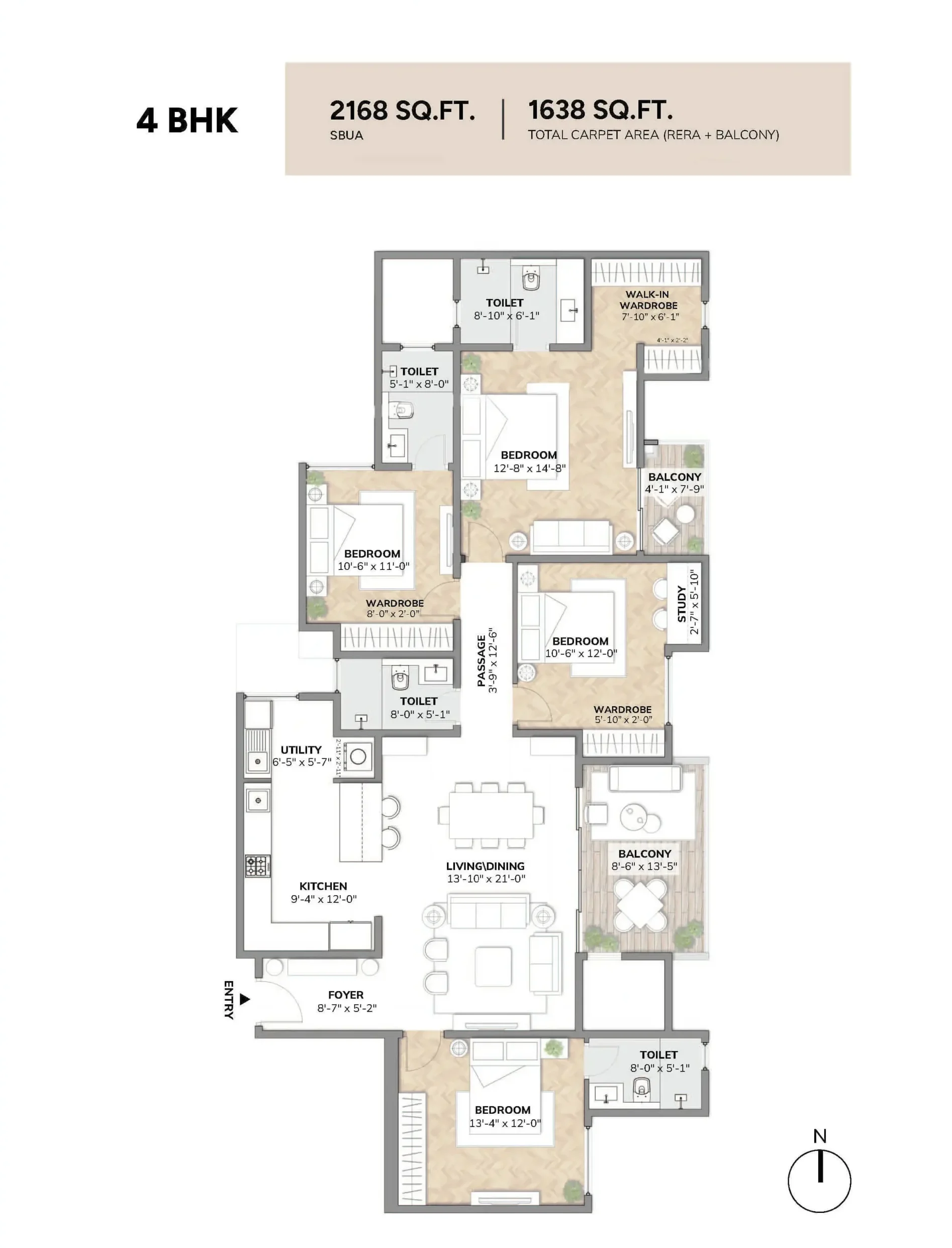 Luxury 4 BHK Residence - Assetz Sora & Saki - Image 4