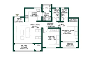 2 BHK Luxury Forest View Apartment - Godrej Woodscapes - Image 4