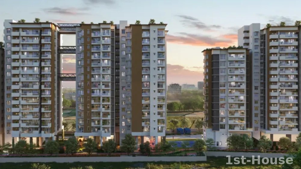 1 BHK 1T Premium Apartment - TVS Emerald Jardin