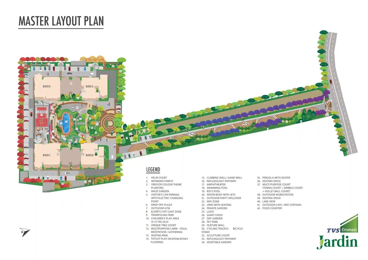 2 BHK 2T Premium Apartment - TVS Emerald Jardin - Image 6